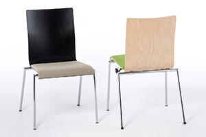 Unser Stapelstuhl Alaska mit Sitzpolster